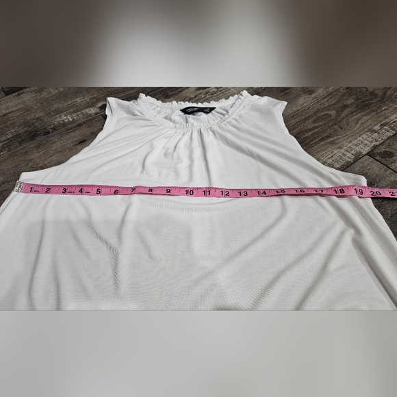 VERA WANG pleated blouse SZ M - Picture 7 of 9